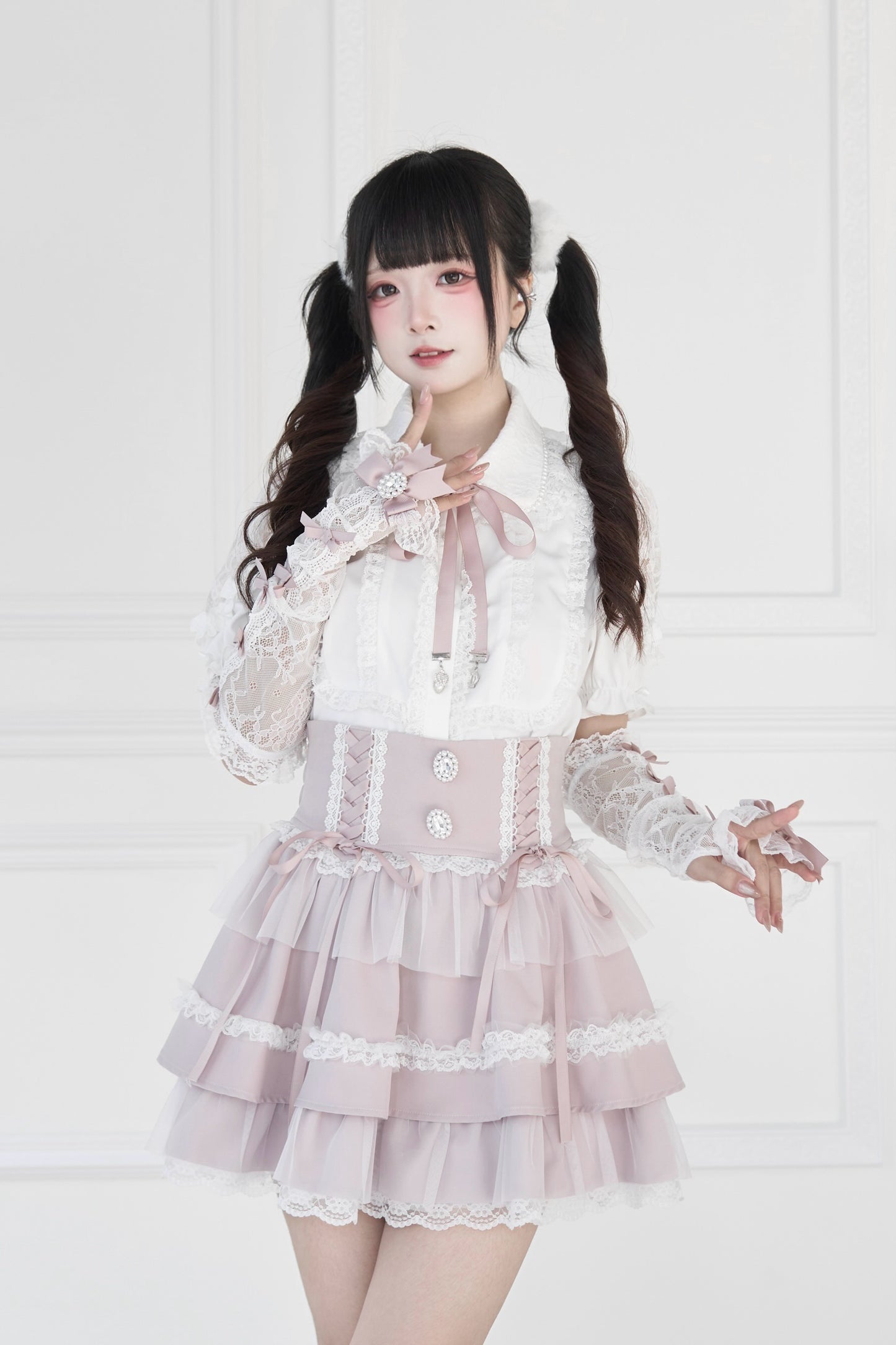 チュールフレアースカート
