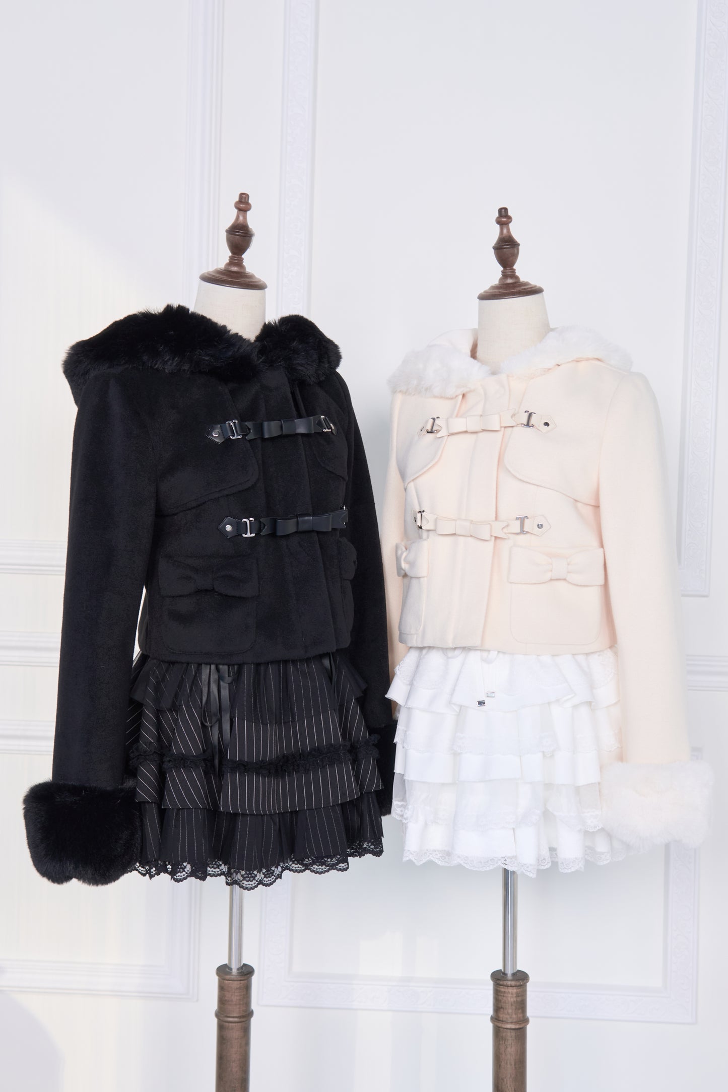 ショートダッフルファーコート