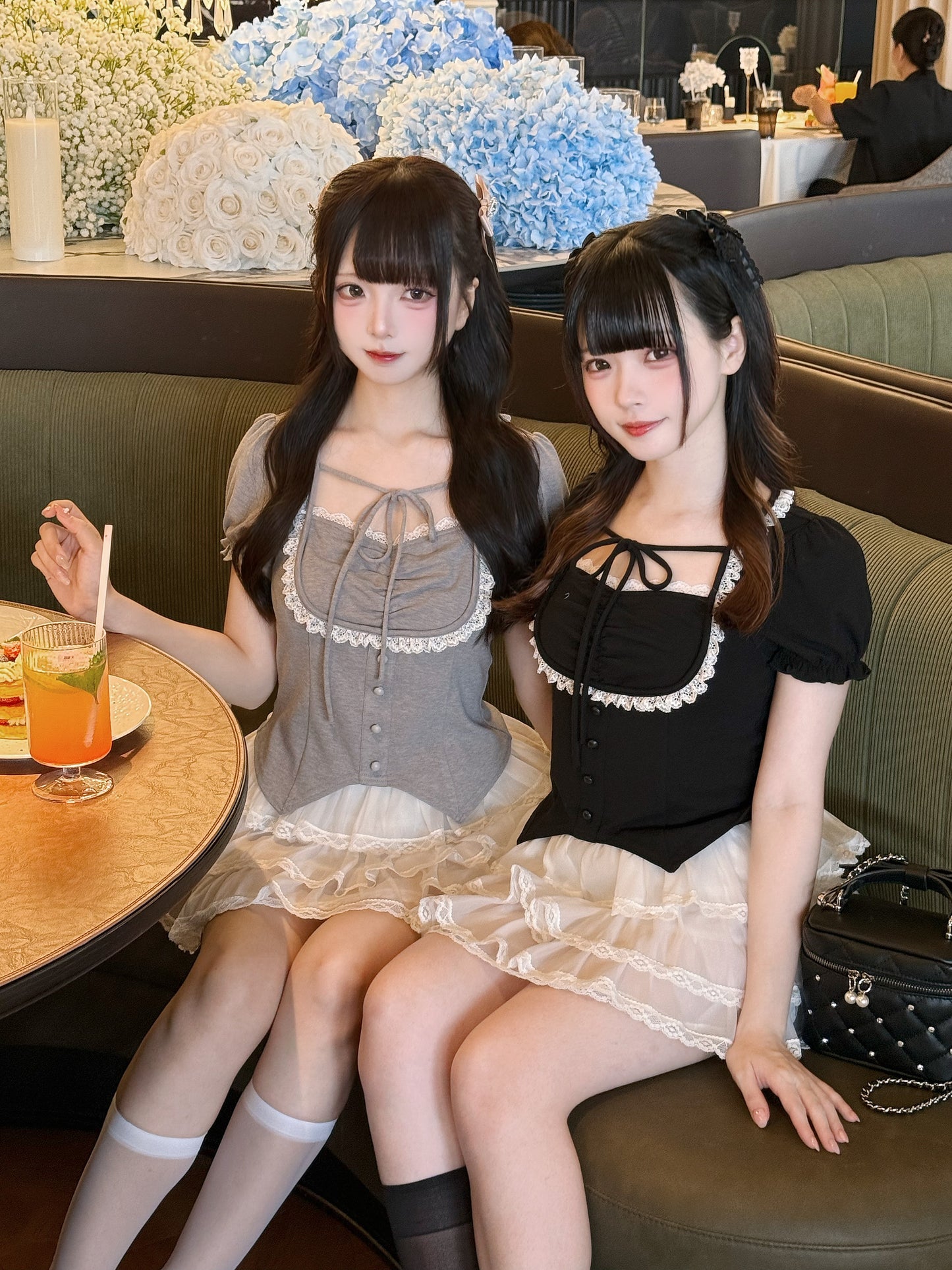 3段ティアードチュールスカート
