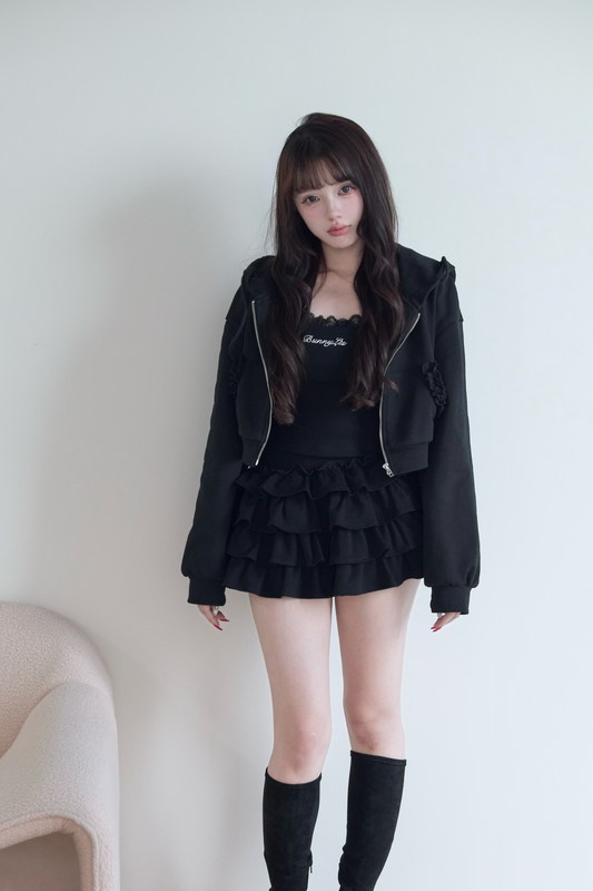 ティアードフリルミニスカート