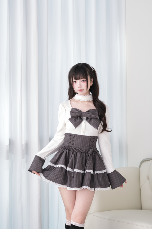 lace-up corset skirt