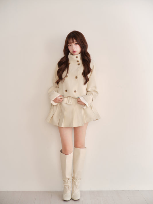 Peplum Trench Jacket
