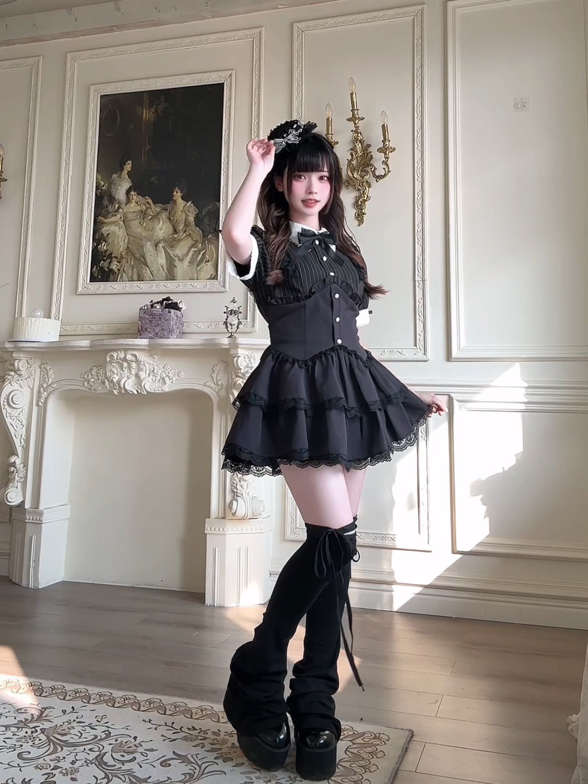 プチ貴族風ミニワンピセット