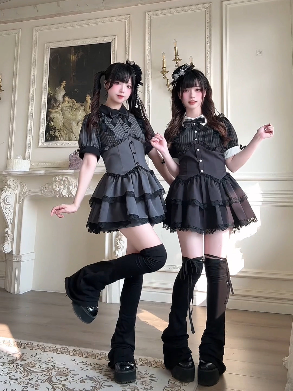 プチ貴族風ミニワンピセット