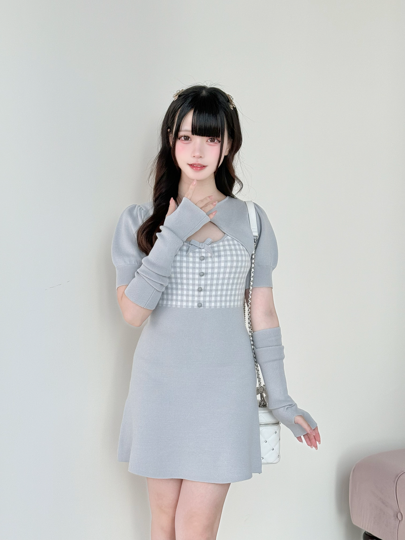 BunnyLis リボンオフショルダーニットトップス BunnyLis:リボンオフショルダーニットトップス – NoGenki