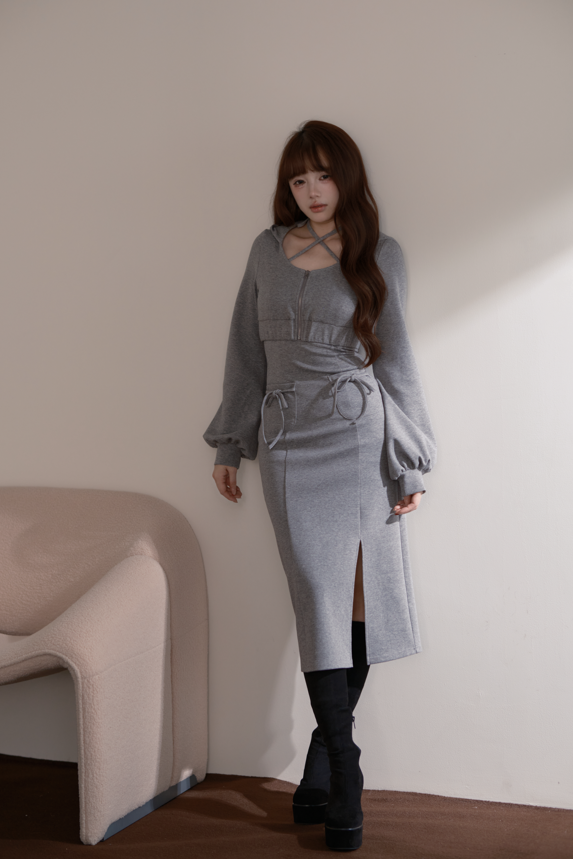 BunnyLis:リボンオフショルダーニットトップス – NoGenki