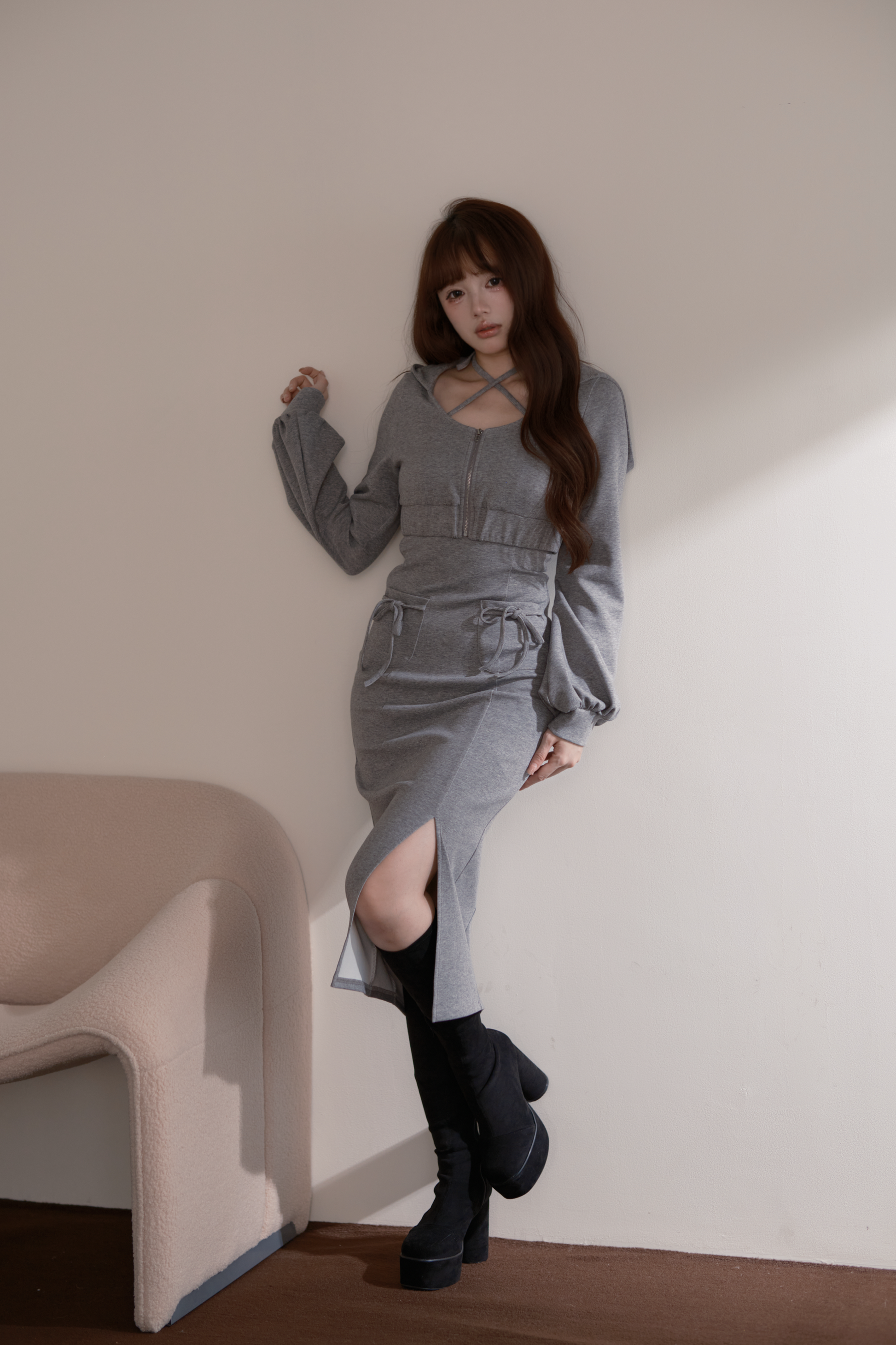 BunnyLis:リボンオフショルダーニットトップス – NoGenki