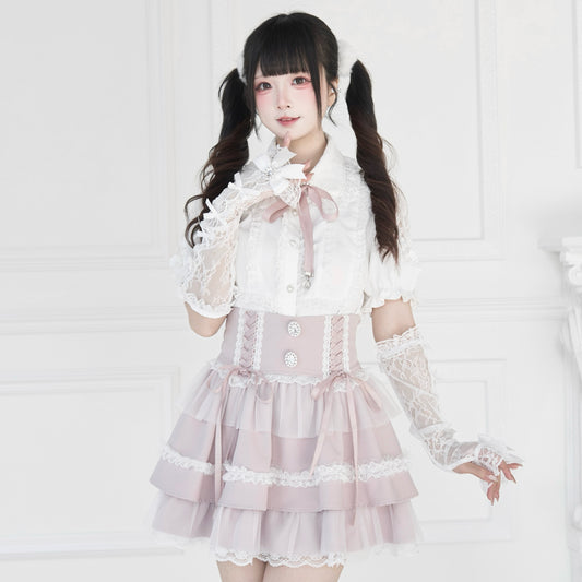 チュールフレアースカート　