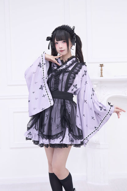 ゴシックシースルーレースメイドエプロン