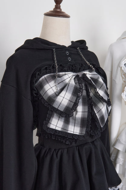 11.7日20時 チェックリボンキャミ×ショートフーディセット