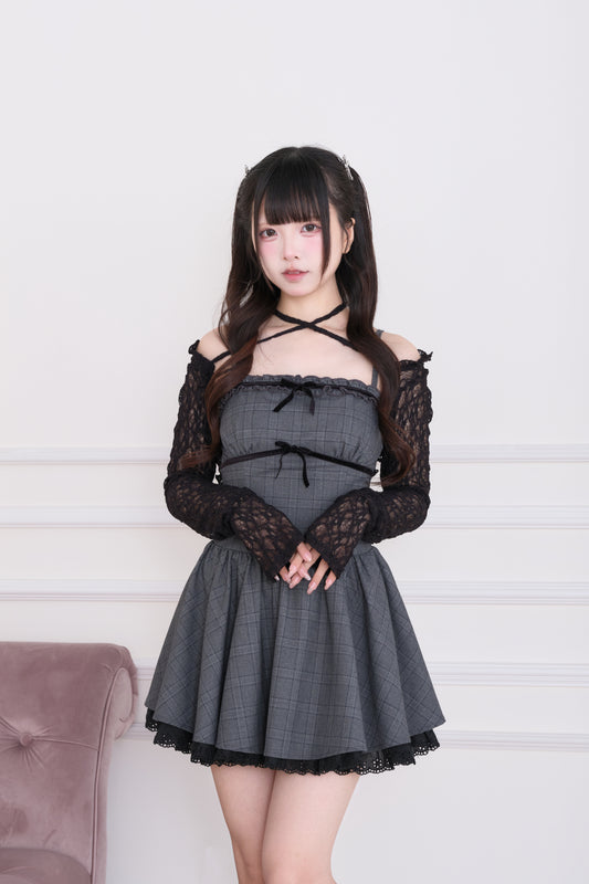 レースボレロxリボンワンピセット