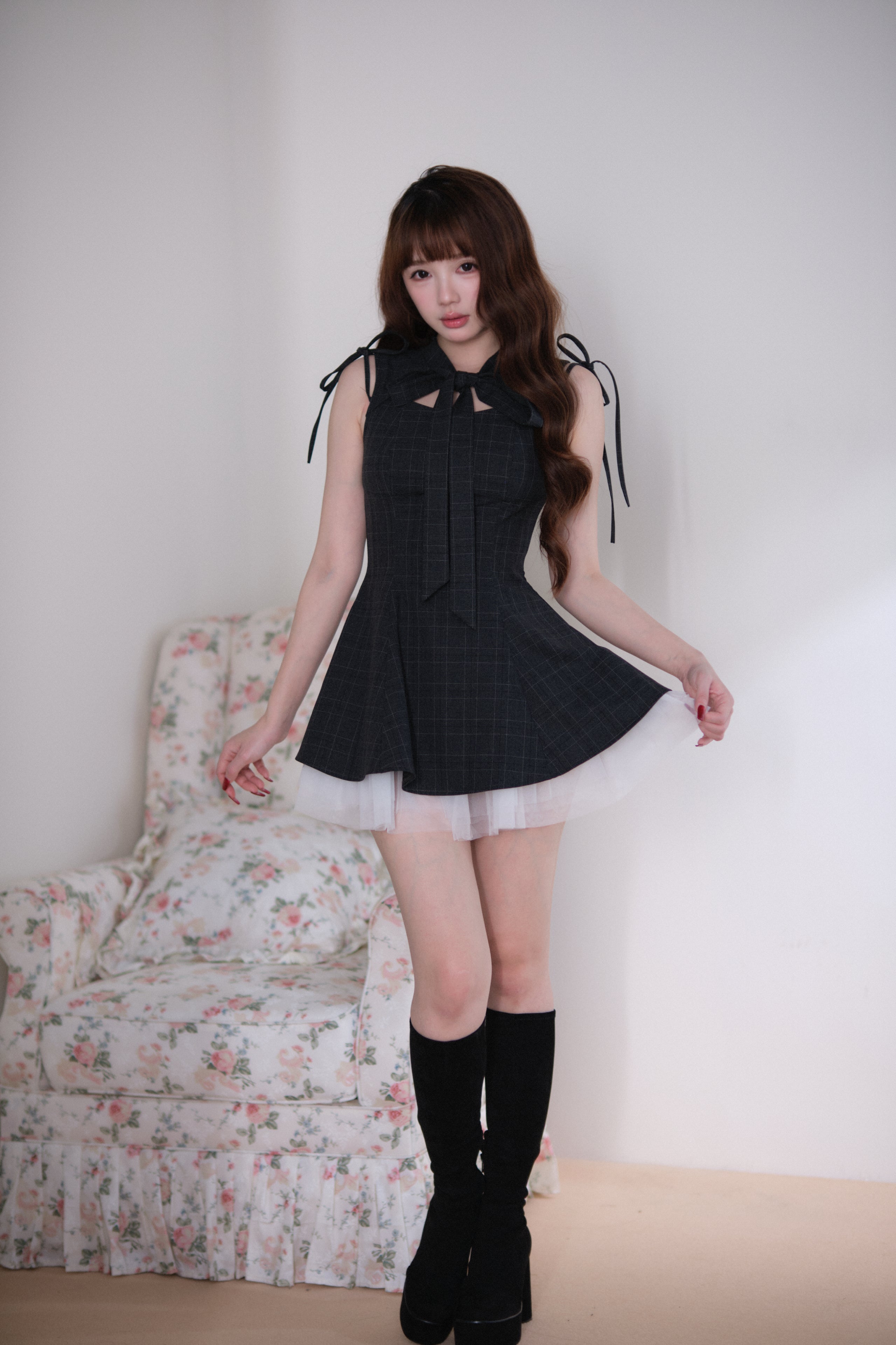 BunnyLis:リボンオフショルダーニットトップス – NoGenki