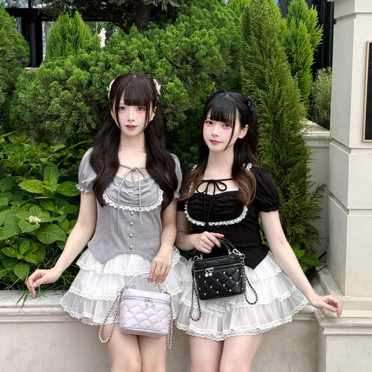 3-tiered tulle skirt