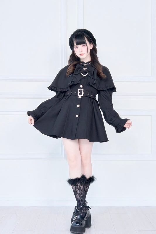 Frill Cape Trench Frill Coat
