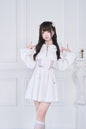 ファーフード付きカットワンピ
