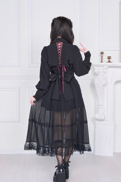 コルセット付きロングスカート