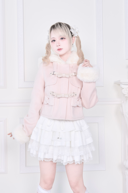ショートダッフルファーコート