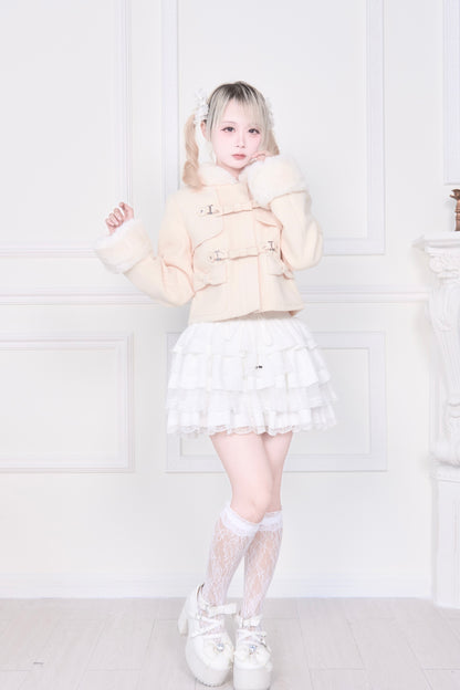 ショートダッフルファーコート
