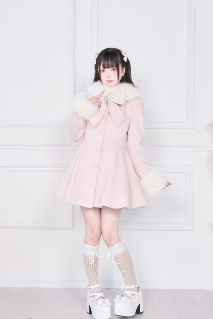 ケープファーフレアコート