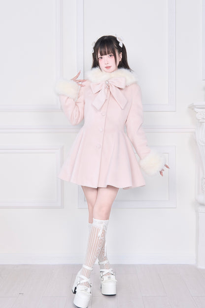 ケープファーフレアコート