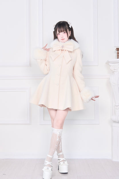 ケープファーフレアコート