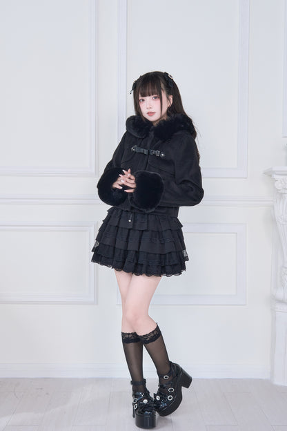 ショートダッフルファーコート
