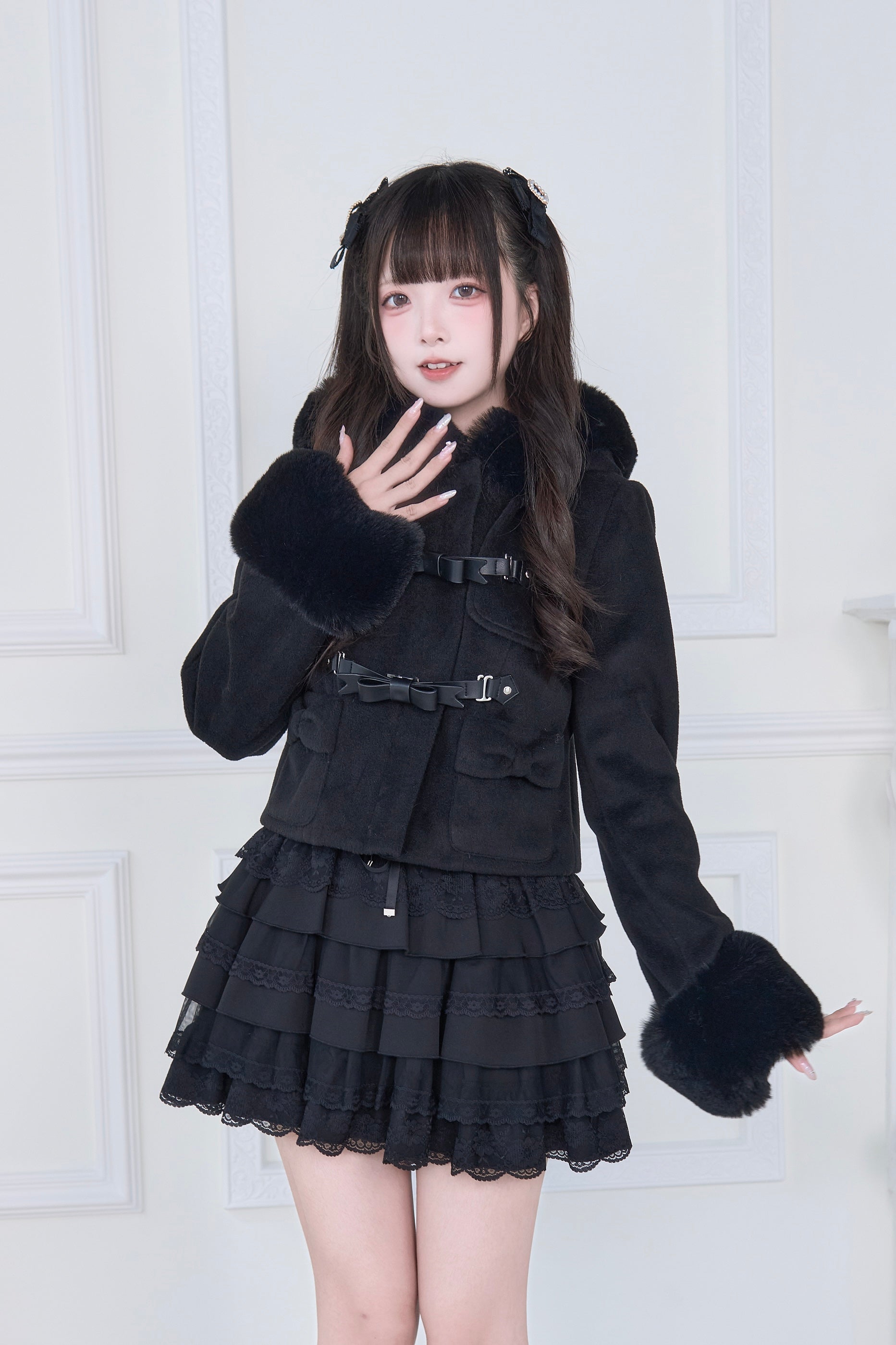 nogenki コート ファーフレアパールダブルコート – NoGenki