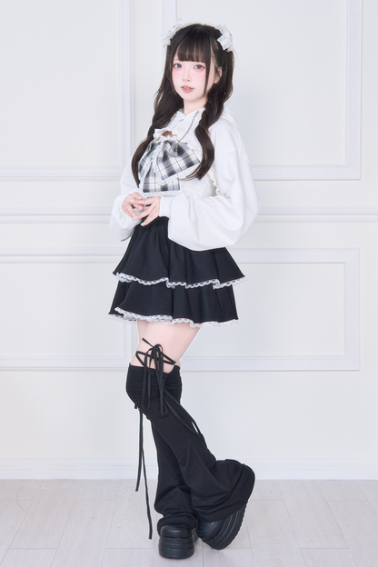 11.7日20時 チェックリボンキャミ×ショートフーディセット