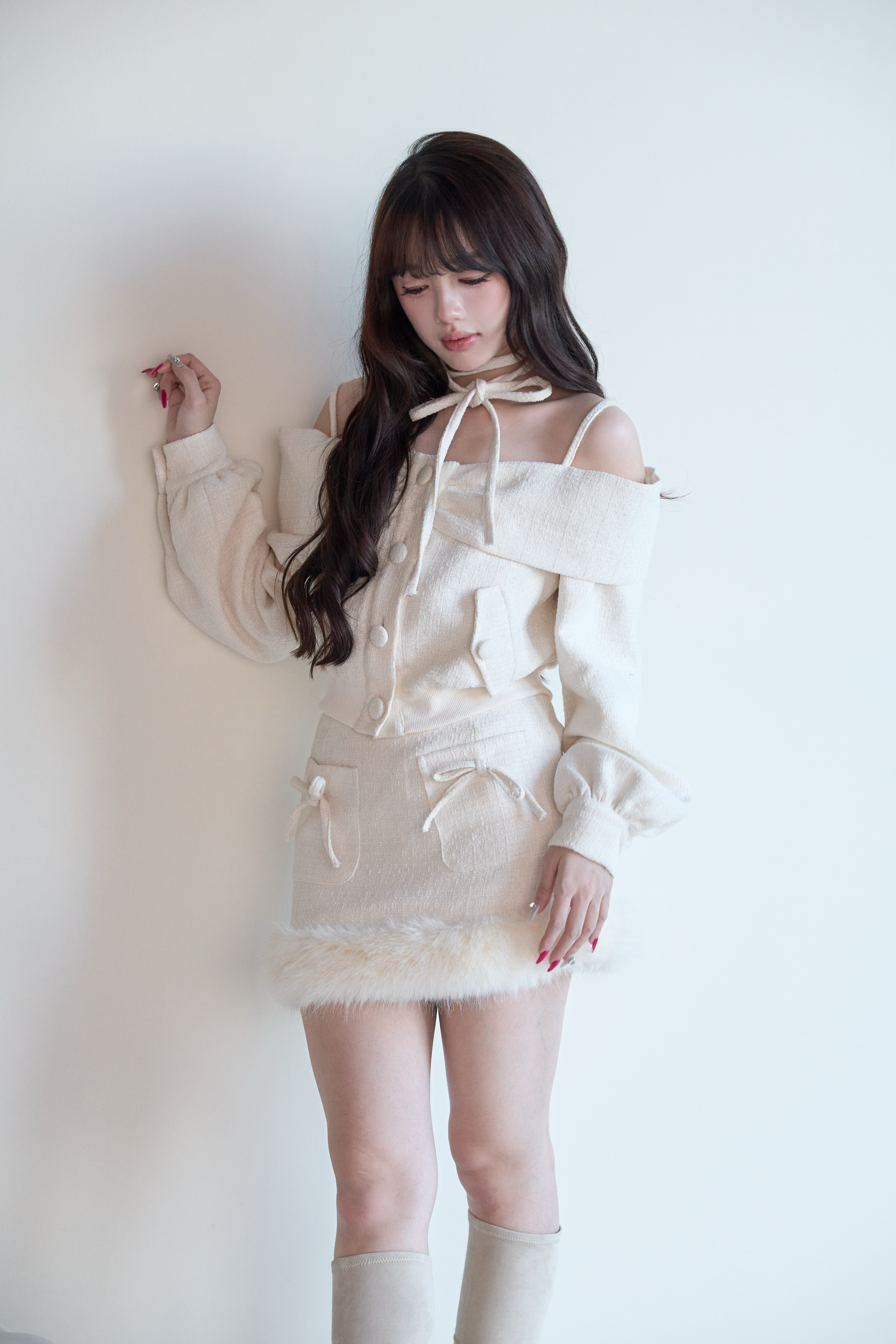 BunnyLis:リボンオフショルダーニットトップス – NoGenki BunnyLis:リボンオフショルダーニットトップス – NoGenki