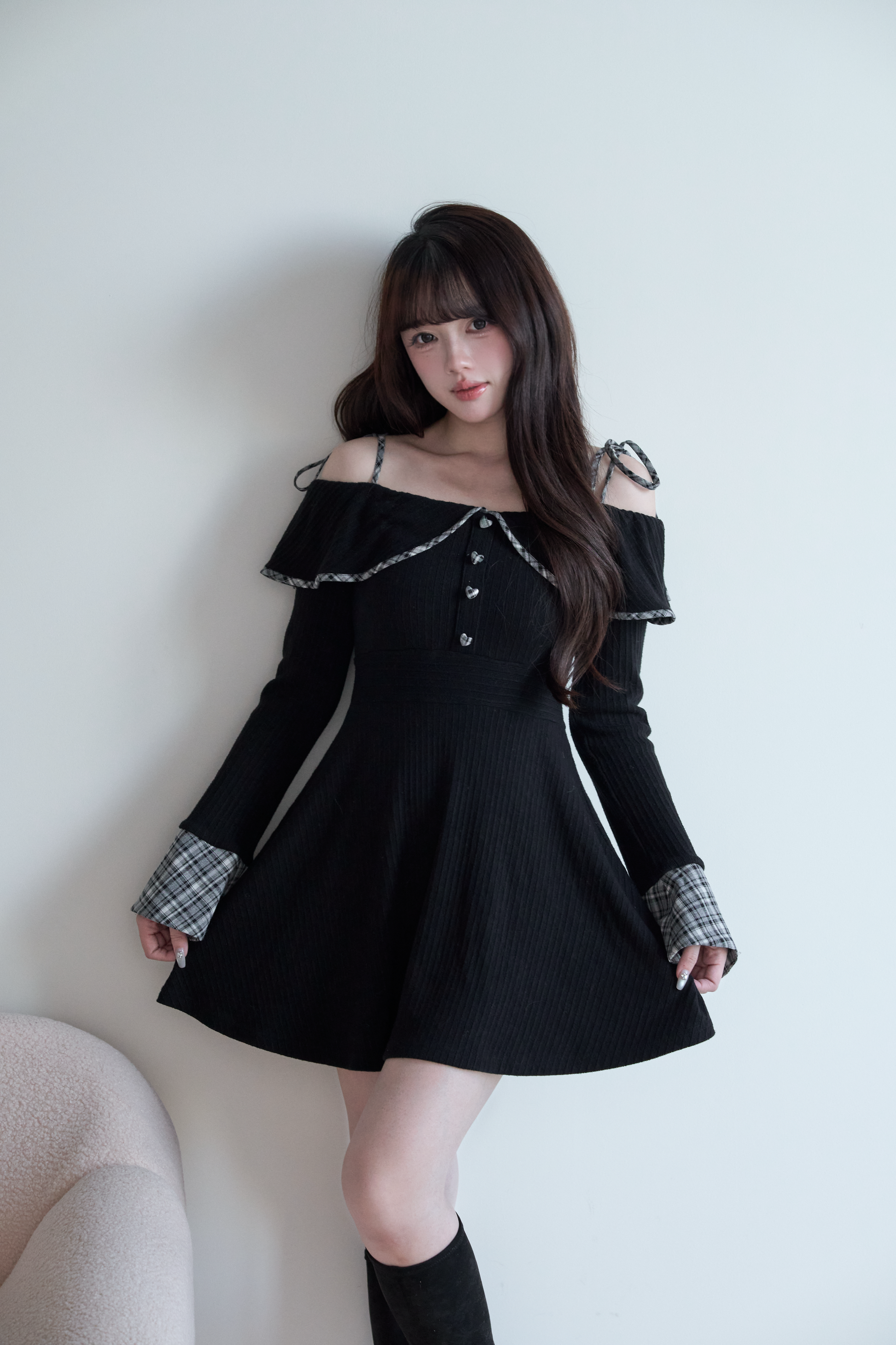 BunnyLis:リボンオフショルダーニットトップス – NoGenki BunnyLis:リボンオフショルダーニットトップス – NoGenki