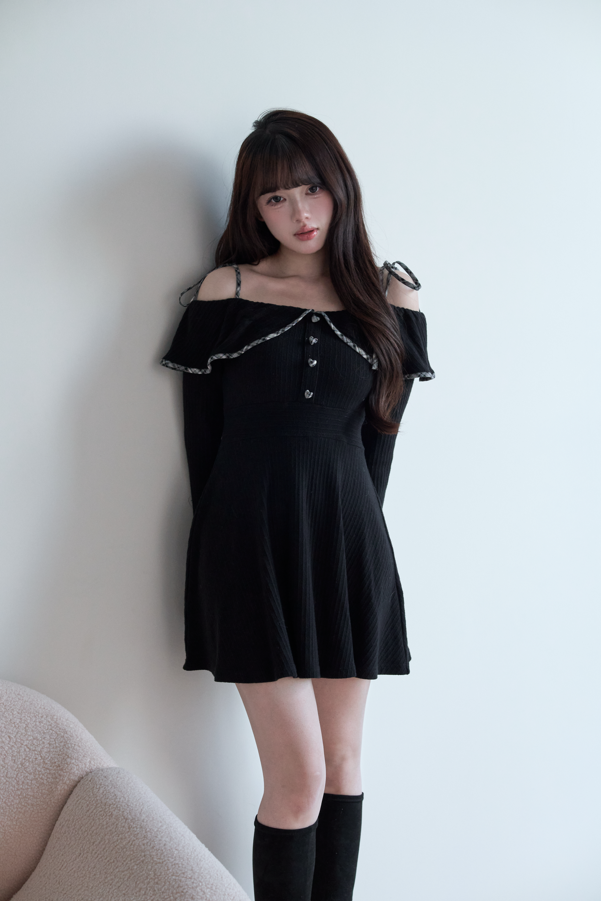 BunnyLis:リボンオフショルダーニットトップス – NoGenki BunnyLis:リボンオフショルダーニットトップス – NoGenki