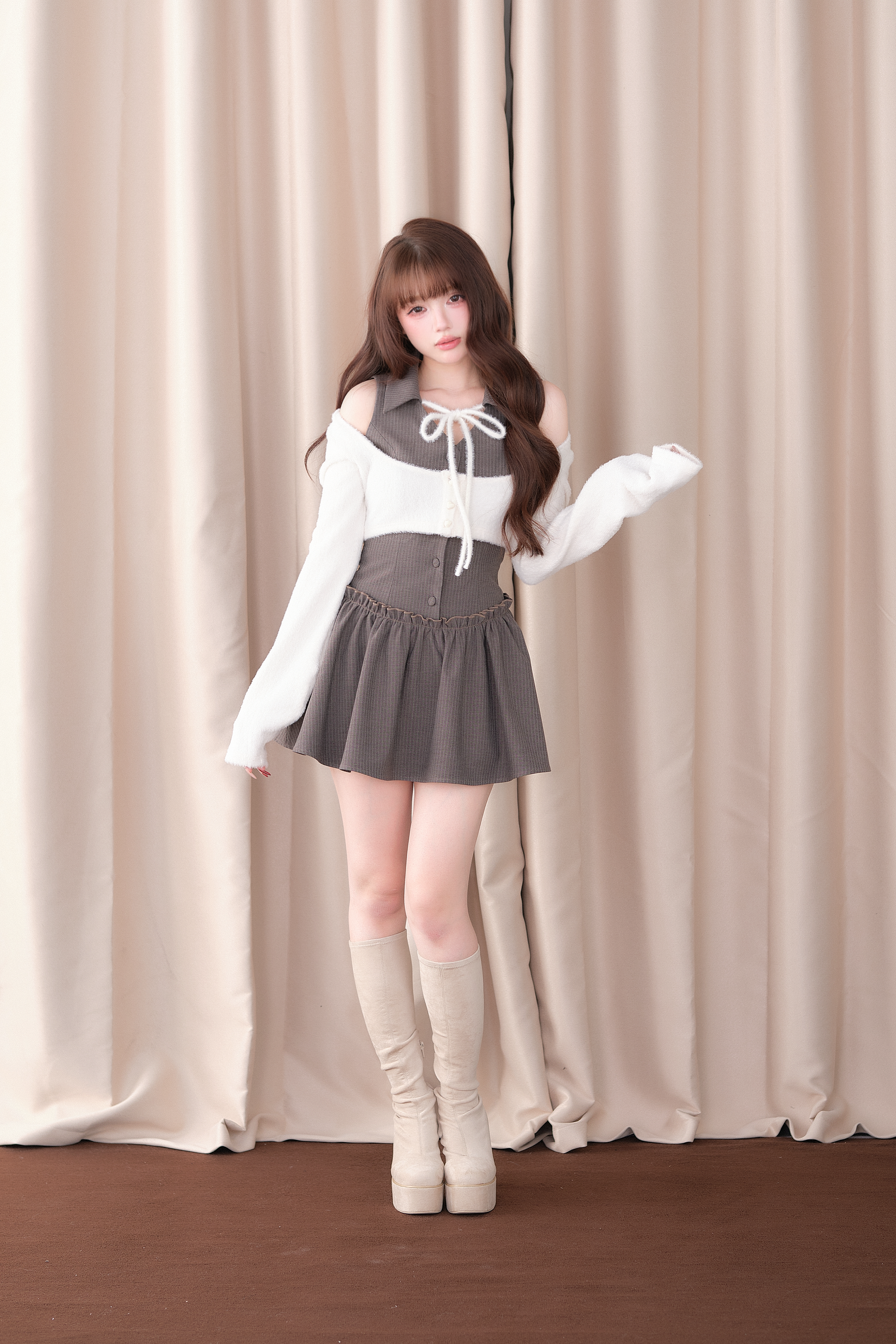 BunnyLis:リボンオフショルダーニットトップス – NoGenki BunnyLis:リボンオフショルダーニットトップス – NoGenki