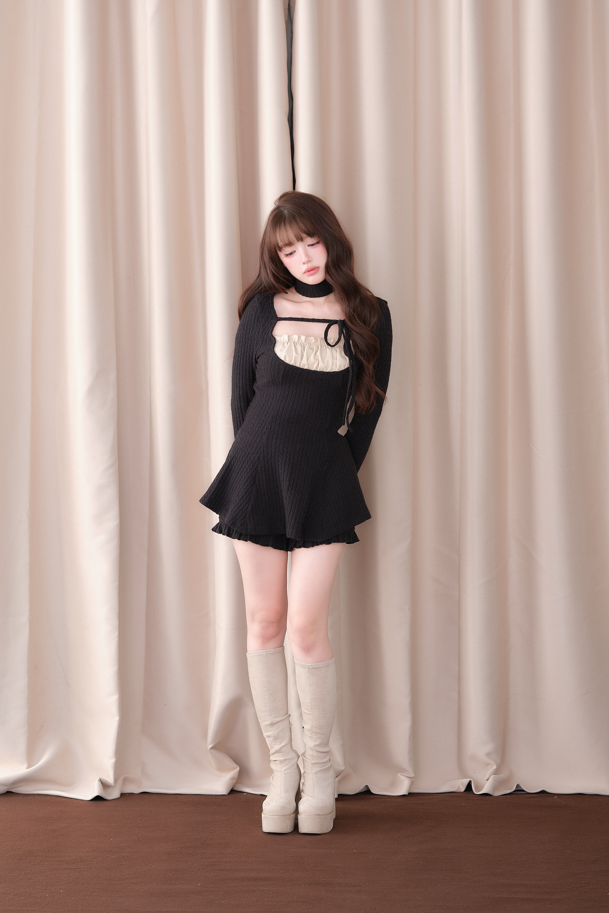 BunnyLis:リボンオフショルダーニットトップス – NoGenki BunnyLis:リボンオフショルダーニットトップス – NoGenki
