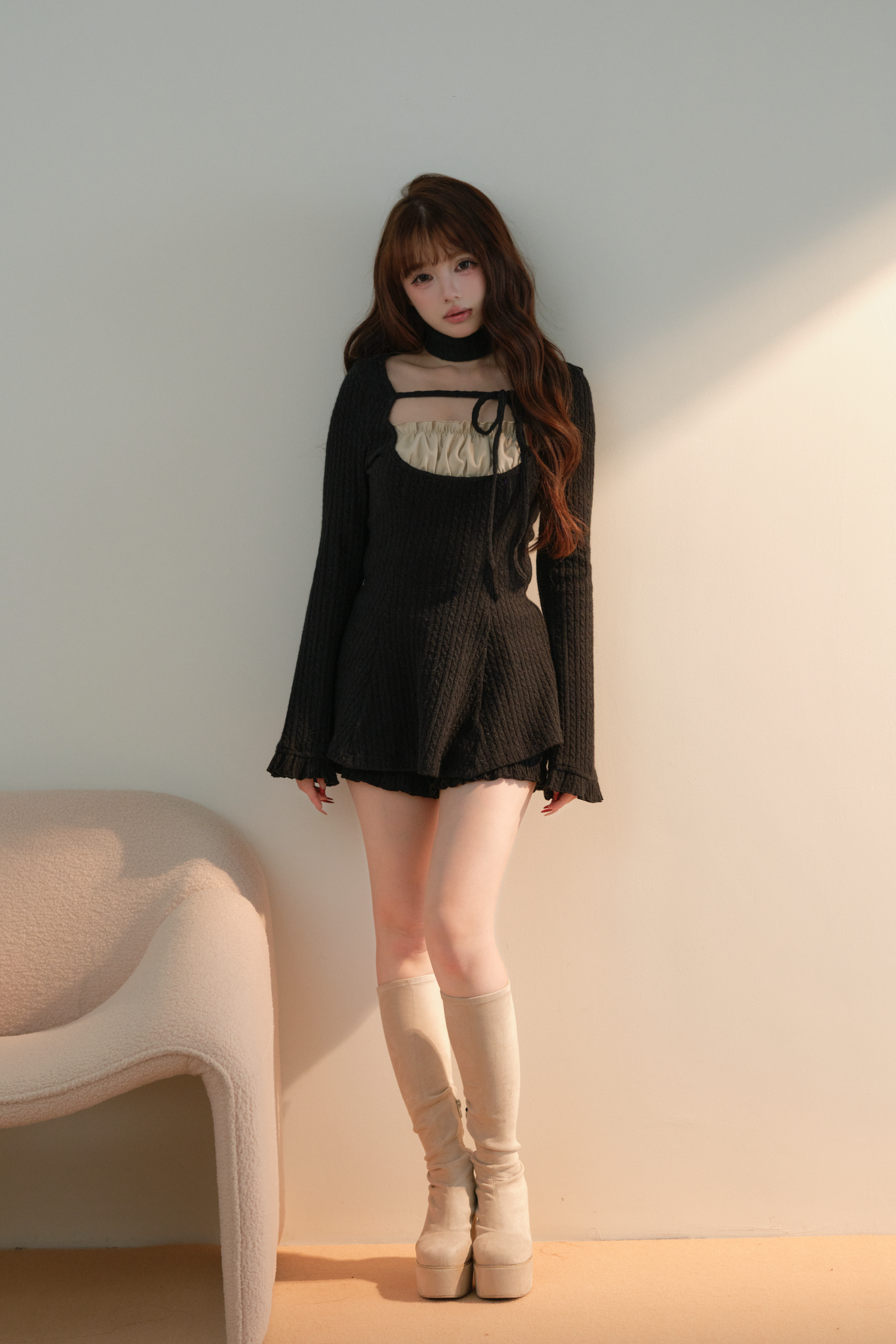 BunnyLis:リボンオフショルダーニットトップス – NoGenki BunnyLis:リボンオフショルダーニットトップス – NoGenki